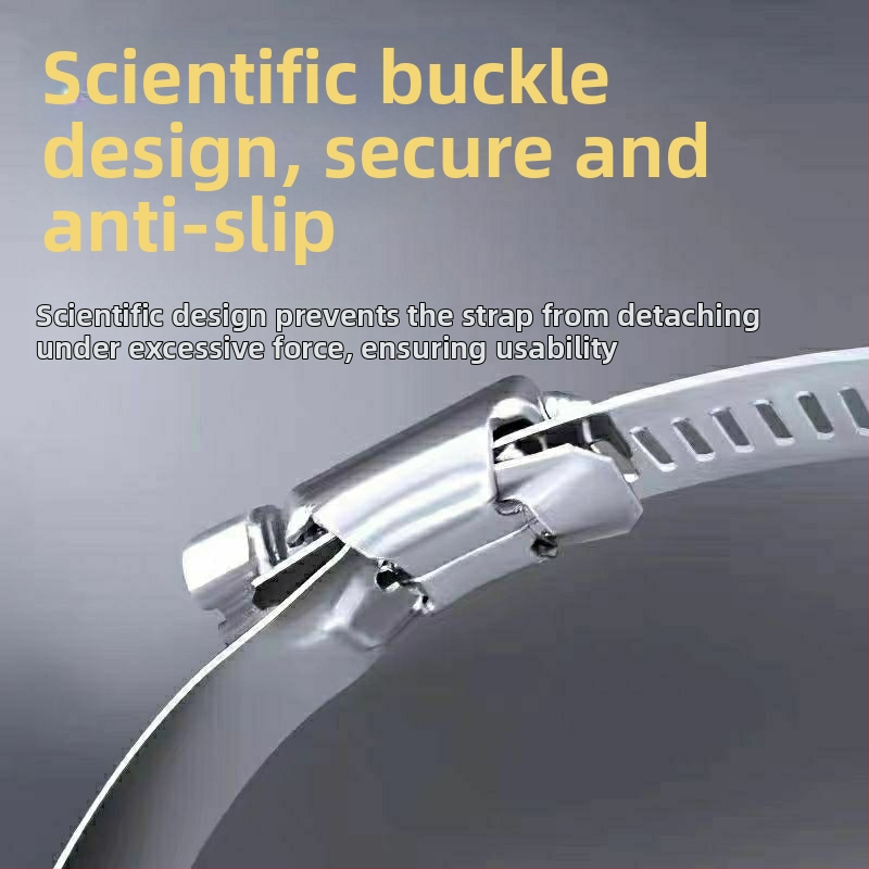 Spona z nerezu 304 na potrubie a káble, uzamykateľný prstencový objímka pre vodovodné a plynové rúry