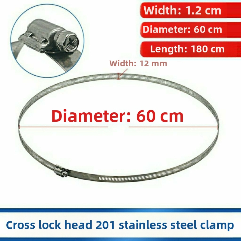 Spona z nerezu 304 na potrubie a káble, uzamykateľný prstencový objímka pre vodovodné a plynové rúry