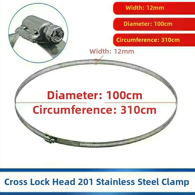 Spona z nerezu 304 na potrubie a káble, uzamykateľný prstencový objímka pre vodovodné a plynové rúry