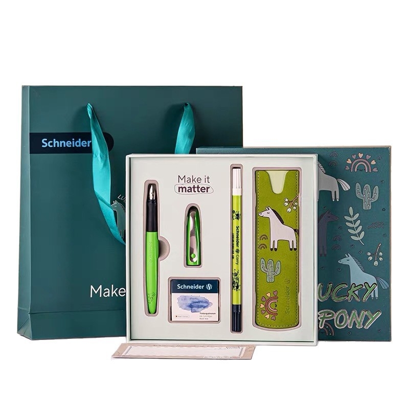 Schneider Toll – modell Lucky Pony, ajándék dobozban, 0,35 mm hegy, iridium tollhegy, cserélhető tinta-tartály