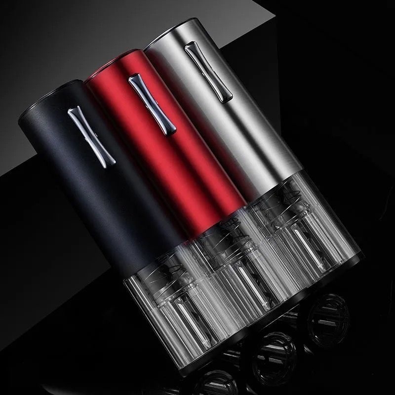 Автоматичен отворвач за бутилки червено вино с корпус от бамбук