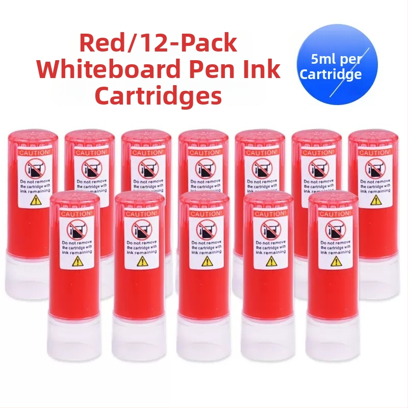 Náhradný sáčok s atramentom pre marker na tabuľu, model WB-G9, 12 kusov v krabičke, plastové puzdro, šírka čiary 1–2 mm, kancelárske použitie