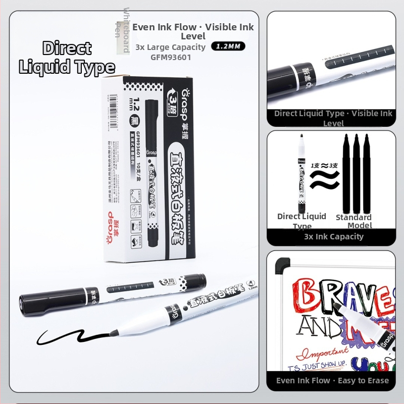 Náhradný sáčok s atramentom pre marker na tabuľu, model WB-G9, 12 kusov v krabičke, plastové puzdro, šírka čiary 1–2 mm, kancelárske použitie