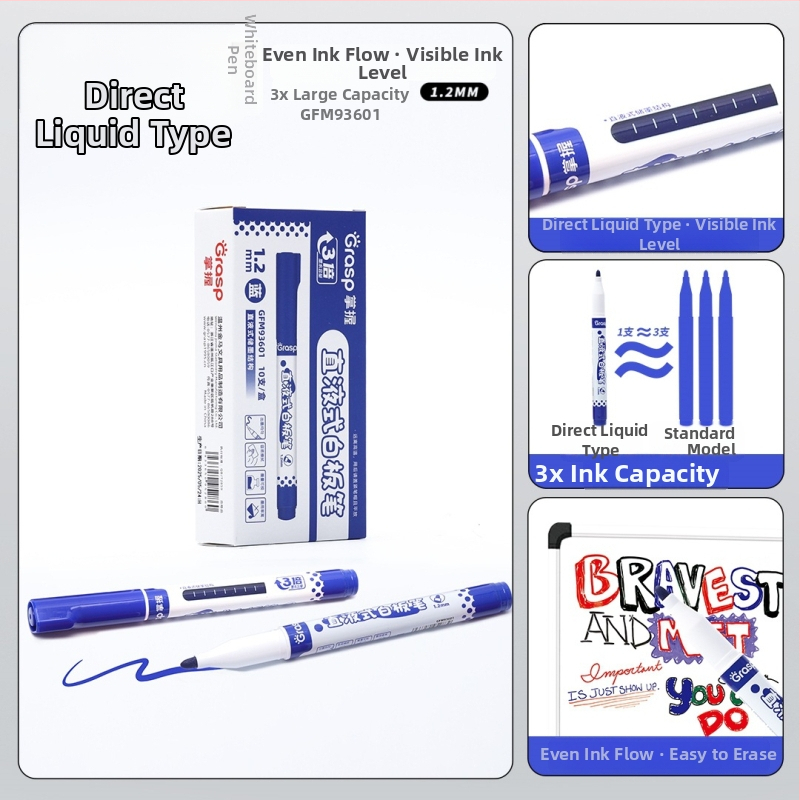 Náhradný sáčok s atramentom pre marker na tabuľu, model WB-G9, 12 kusov v krabičke, plastové puzdro, šírka čiary 1–2 mm, kancelárske použitie