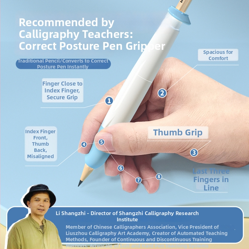 Držadlo na pero pre deti – korekcia polohy, silikon+ABS, balené v krabici NBX