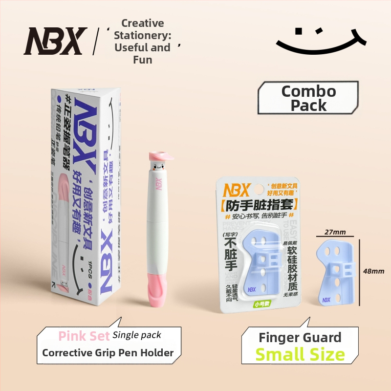 Držadlo na pero pre deti – korekcia polohy, silikon+ABS, balené v krabici NBX