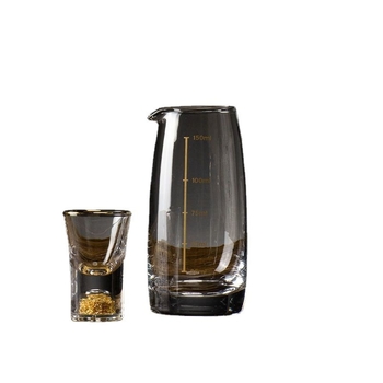 Set de vin cu decantor, scară de măsură, pahare mici și cutie cadou — stil chinoiserie nou
