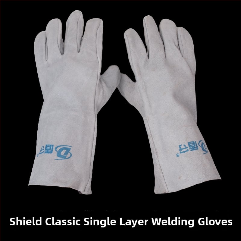 Shield Guard γάντια συγκόλλησης από δέρμα βοδινού για ηλεκτροσυγκόλληση — ανθεκτικά στη φθορά, θερμομονωτικά, κατά των εγκαυμάτων, παχύτερα και μαλακά