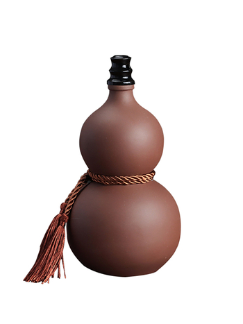 Kerámiából készült tök alakú borosüveg otthoni használatra, zárt kupakkal, borhoz, üres üveg