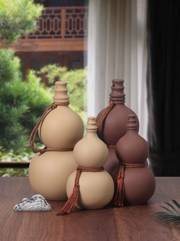 Kerámiából készült tök alakú borosüveg otthoni használatra, zárt kupakkal, borhoz, üres üveg