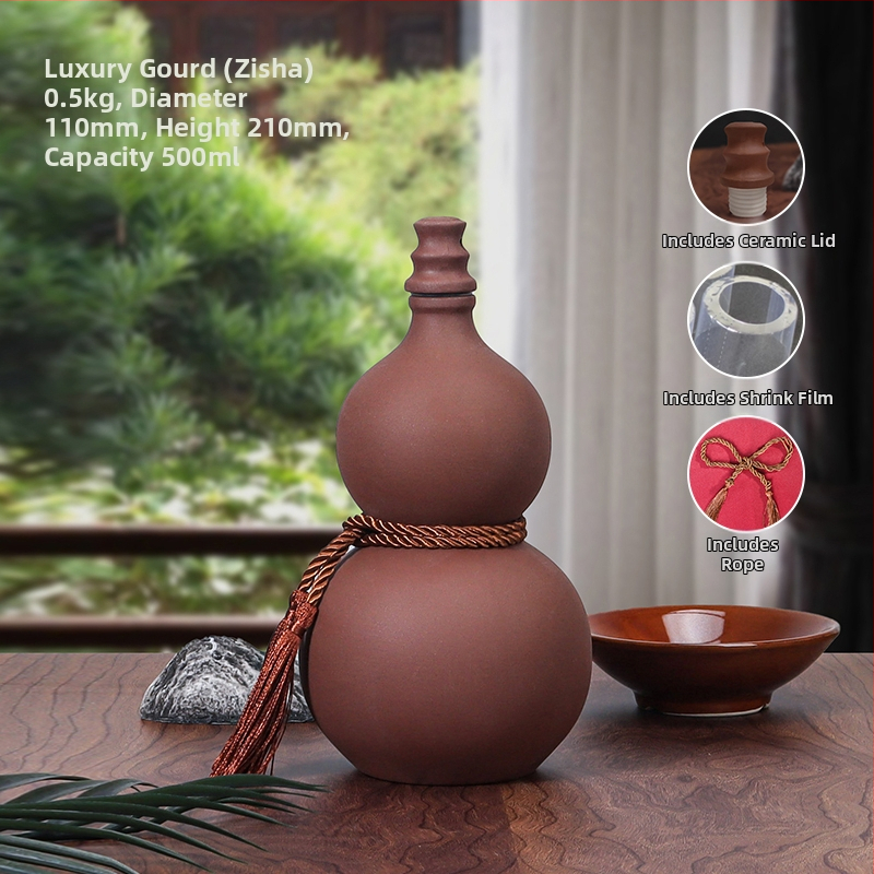 Keramická fľaša na víno v tvare tekvice, na domáce použitie, uzavretý uzáver, pre víno, prázdna fľaša