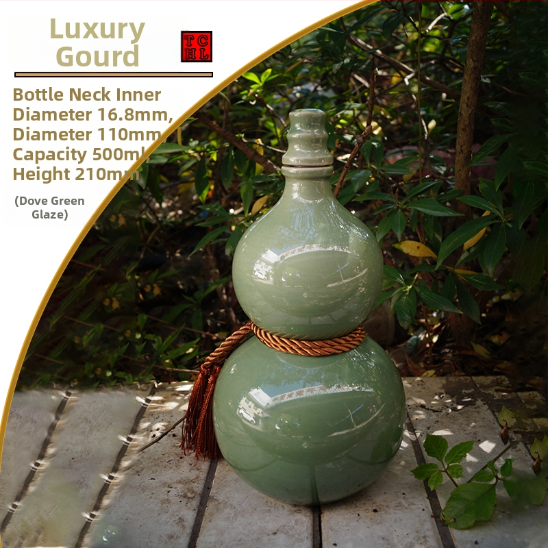 Keramická fľaša na víno v tvare tekvice, na domáce použitie, uzavretý uzáver, pre víno, prázdna fľaša