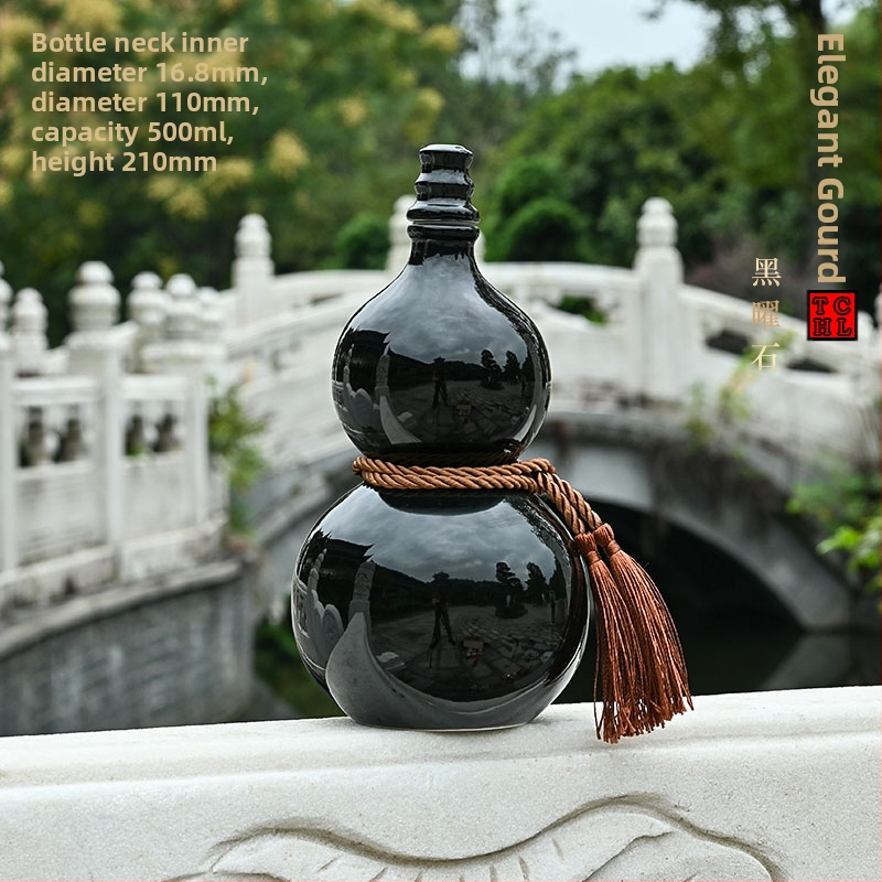 Keramická fľaša na víno v tvare tekvice, na domáce použitie, uzavretý uzáver, pre víno, prázdna fľaša