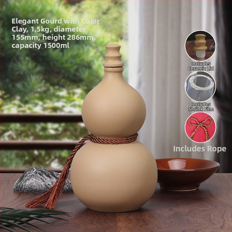 Keramická fľaša na víno v tvare tekvice, na domáce použitie, uzavretý uzáver, pre víno, prázdna fľaša