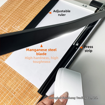 Ručný krájač papiera, A3/A4/B5, nerezová oceľ, do kancelárie a domova, na fotografie a textové dokumenty