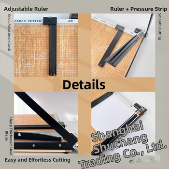 Ručný krájač papiera, A3/A4/B5, nerezová oceľ, do kancelárie a domova, na fotografie a textové dokumenty