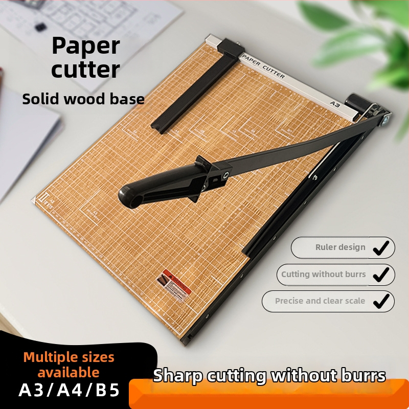 Ručný krájač papiera, A3/A4/B5, nerezová oceľ, do kancelárie a domova, na fotografie a textové dokumenty