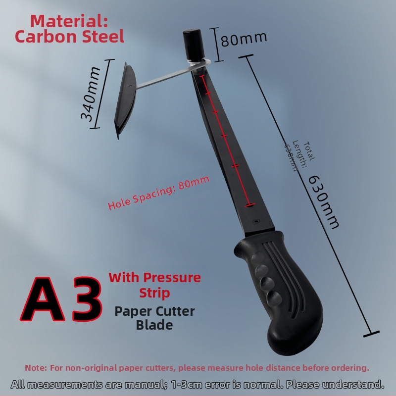 Ručný krájač papiera, A3/A4/B5, nerezová oceľ, do kancelárie a domova, na fotografie a textové dokumenty