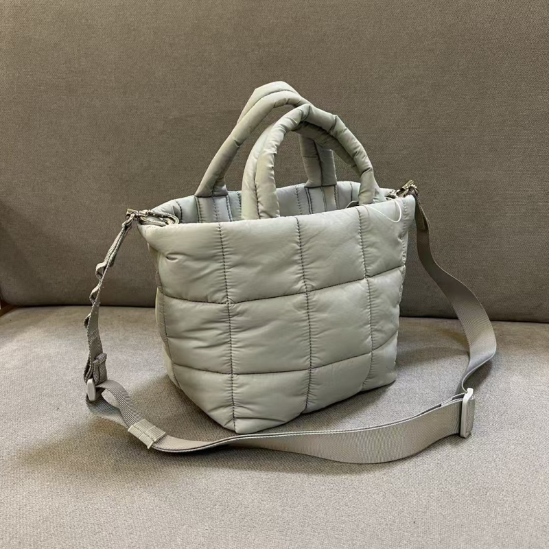 Crossbody Tote torba od pliša, gradski minimalistički stil, horizontalni kvadratni oblik, zatvarač, podstava od pamuka