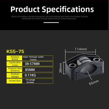 CHKL Držiak na kábel pre vysokonapäťový kabinet; pre káble s tromi vodičmi; ohňovzdorný nylon