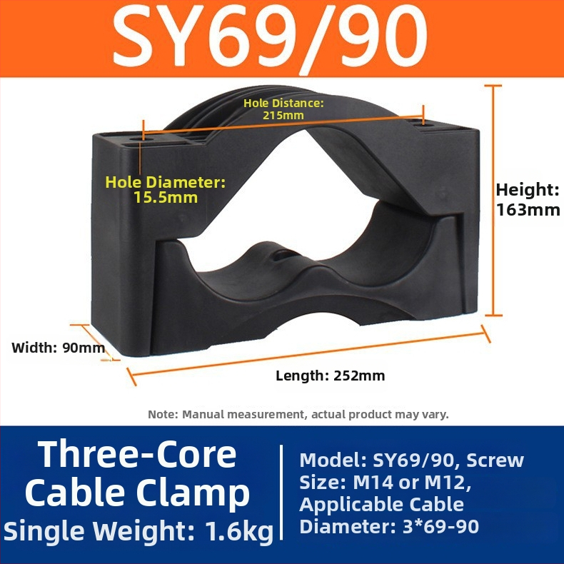 CHKL Držiak na kábel pre vysokonapäťový kabinet; pre káble s tromi vodičmi; ohňovzdorný nylon