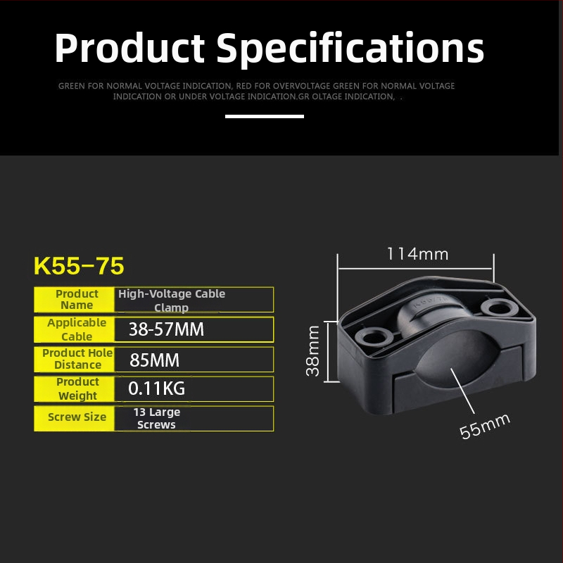 CHKL Držiak na kábel pre vysokonapäťový kabinet; pre káble s tromi vodičmi; ohňovzdorný nylon