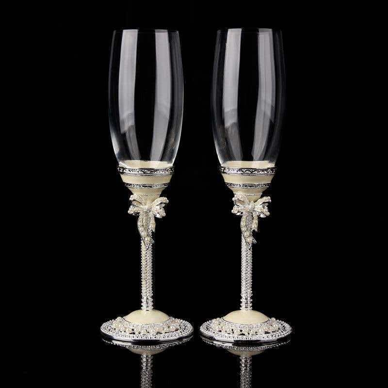 Európai stílusú borospohár zománc motívummal, ólommentes kristály, virágos mintázat, könnyű lux stílus, testreszabás elérhető