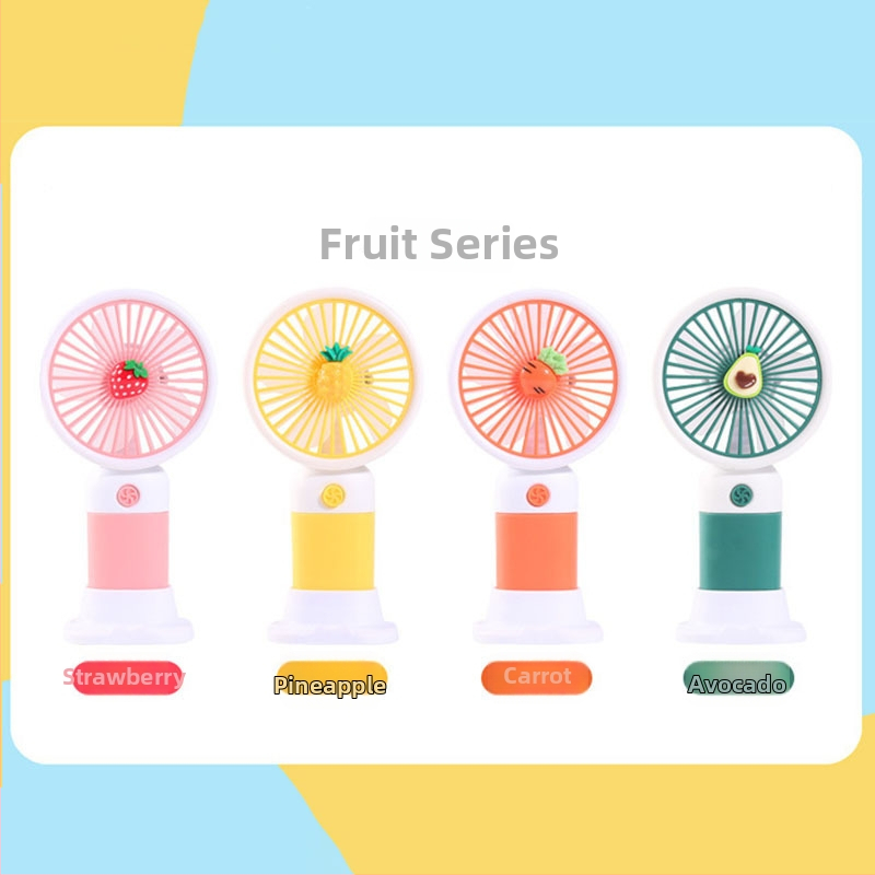 Ručný mini stolný ventilátor s USB nabíjaním — plastový, tichý, jednoduchý a štýlový, do kancelárie