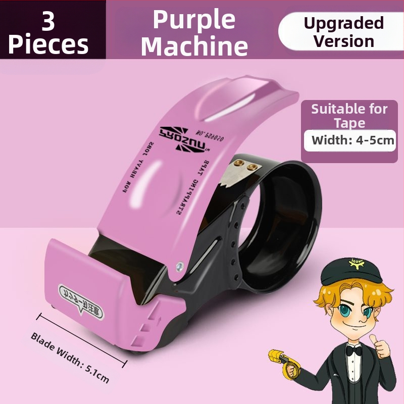 Kovový ručný rezací nástroj na baliacu pásku, model W2, šírka pásky 4–5 cm, verzia s 1 alebo 3 čepeľami