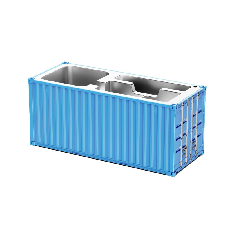 Контейнерен модел настолен органайзер за бюро със квадратна форма, държач за писалки и персонализирана подаръчна кутия (Модел 007)