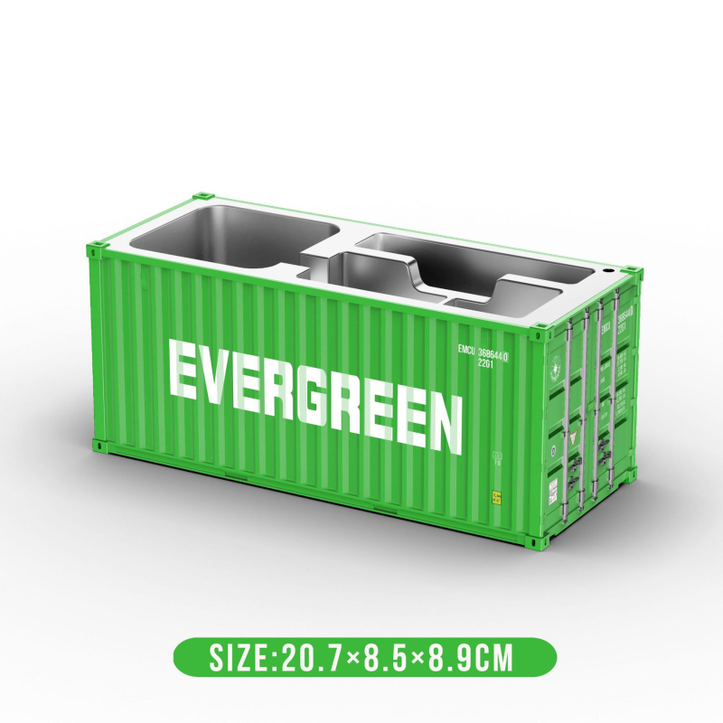 Контейнерен модел настолен органайзер за бюро със квадратна форма, държач за писалки и персонализирана подаръчна кутия (Модел 007)