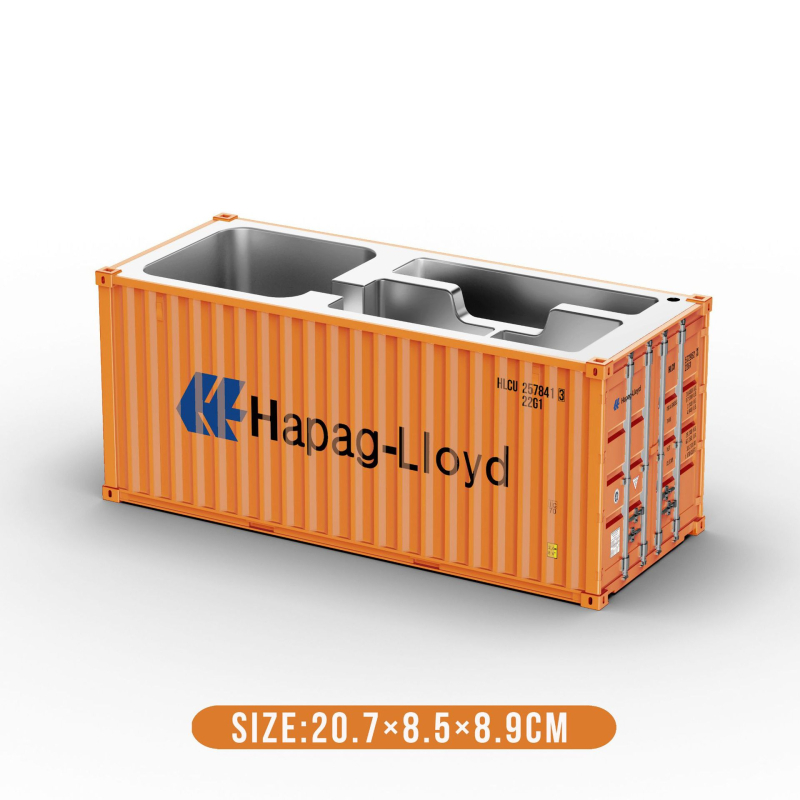 Контейнерен модел настолен органайзер за бюро със квадратна форма, държач за писалки и персонализирана подаръчна кутия (Модел 007)