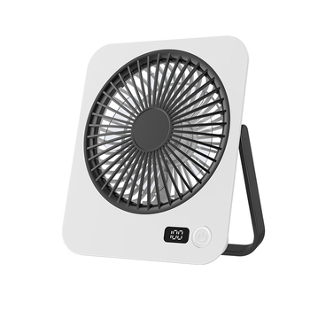 Ventilator USB de birou, 4 palete, 5 viteze, silențios (<36 dB), baterie încorporată 1000–1200 mAh