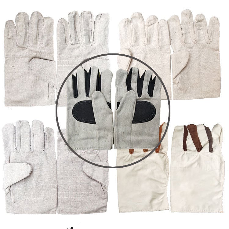 Χοντρά γάντια συγκόλλησης από καμβά – κατάλληλα για συγκόλληση με αέριο και τόξο; υλικό: καμβάς; βάρος ≈107 g