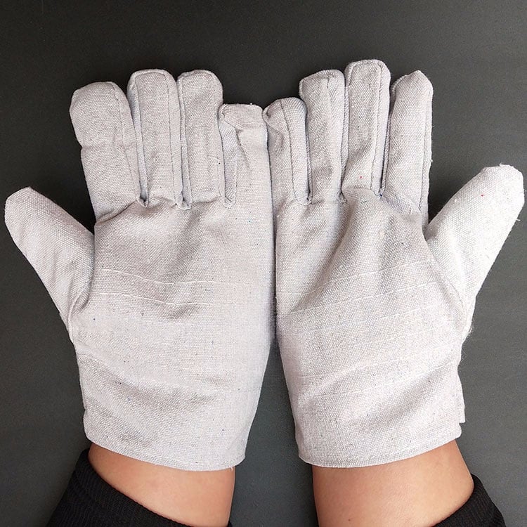 Χοντρά γάντια συγκόλλησης από καμβά – κατάλληλα για συγκόλληση με αέριο και τόξο; υλικό: καμβάς; βάρος ≈107 g