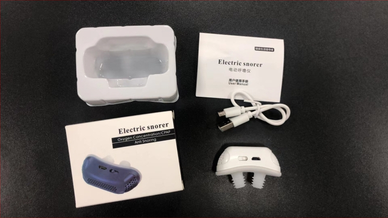 Dispozitiv electric anti-sforăit pentru uz casnic, corector de sforăit, Model 244, 2019.