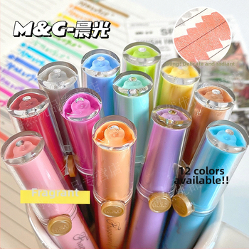 Marker s vôňou a mäkkým hrotom, model Apmv09c0, plastové telo, nezmazateľný