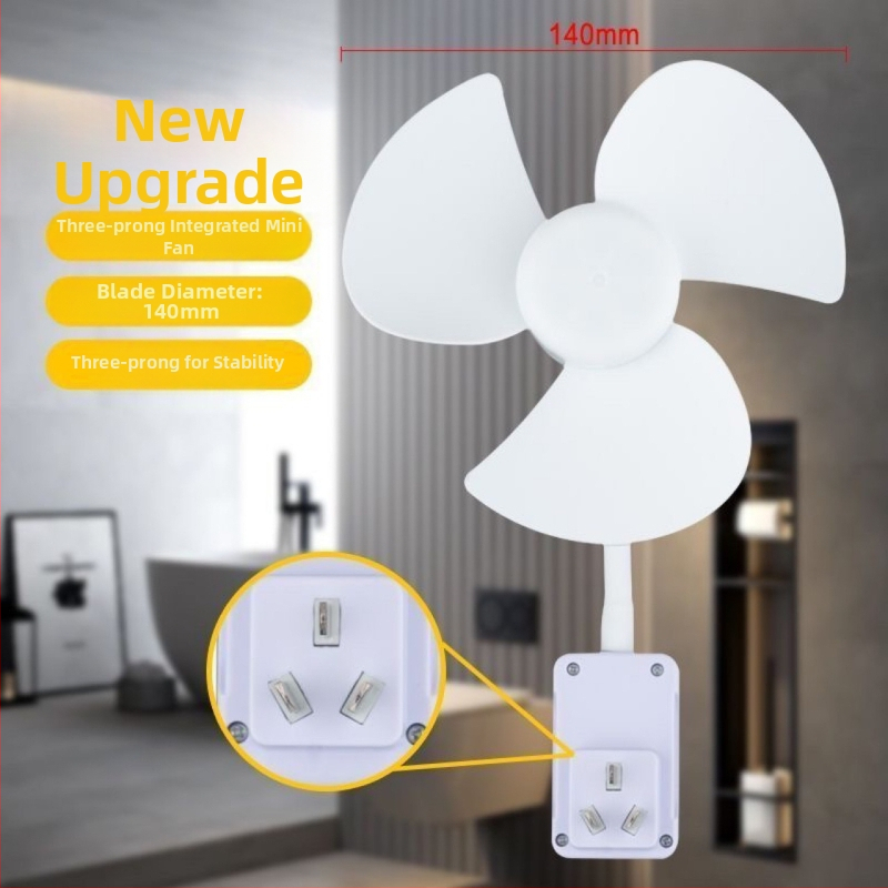 Malý stropný ventilátor s 3 lopatkami, bezkartáčový motor, AC napájanie, hlučnosť pod 36 dB