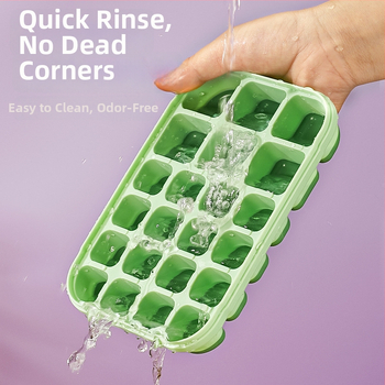 Silikónová Ice Grid miska pre detskú výživu – ľahké uvoľnenie z formy, porciované skladovanie