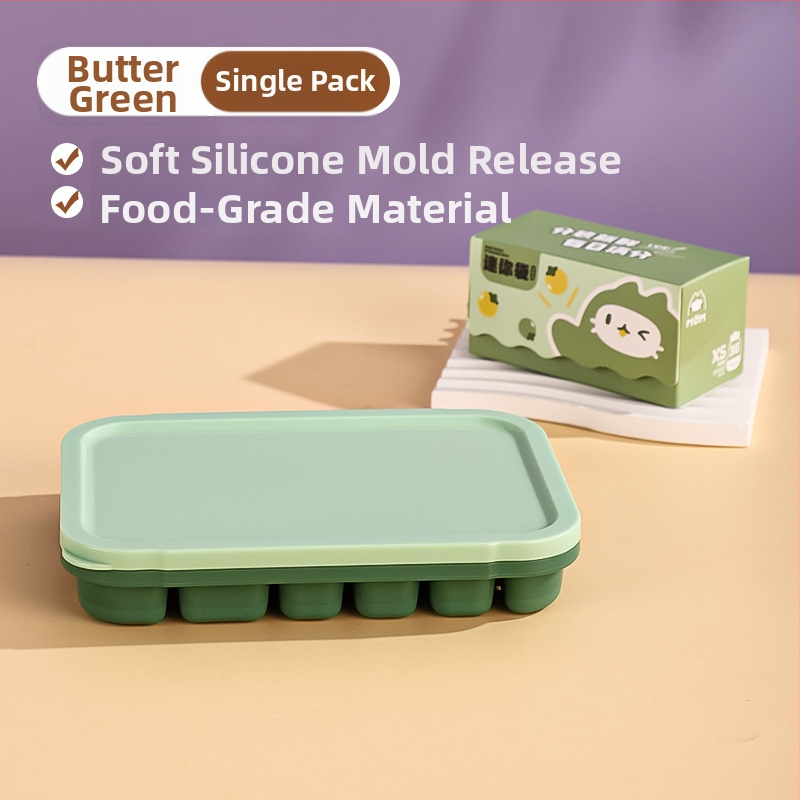 Silikónová Ice Grid miska pre detskú výživu – ľahké uvoľnenie z formy, porciované skladovanie