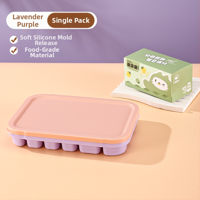 Silikónová Ice Grid miska pre detskú výživu – ľahké uvoľnenie z formy, porciované skladovanie