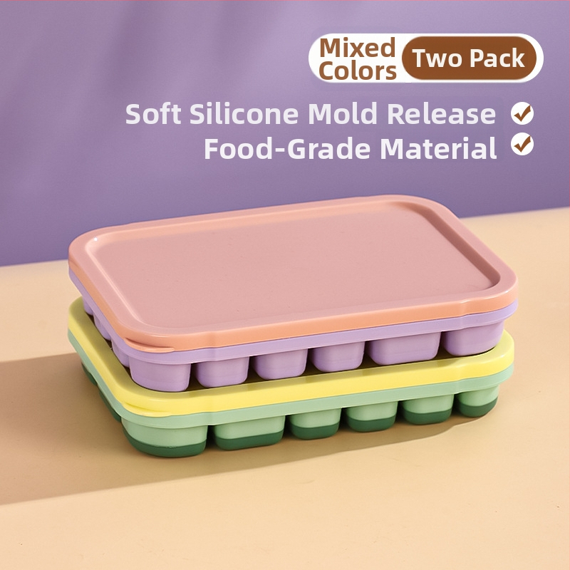 Silikónová Ice Grid miska pre detskú výživu – ľahké uvoľnenie z formy, porciované skladovanie