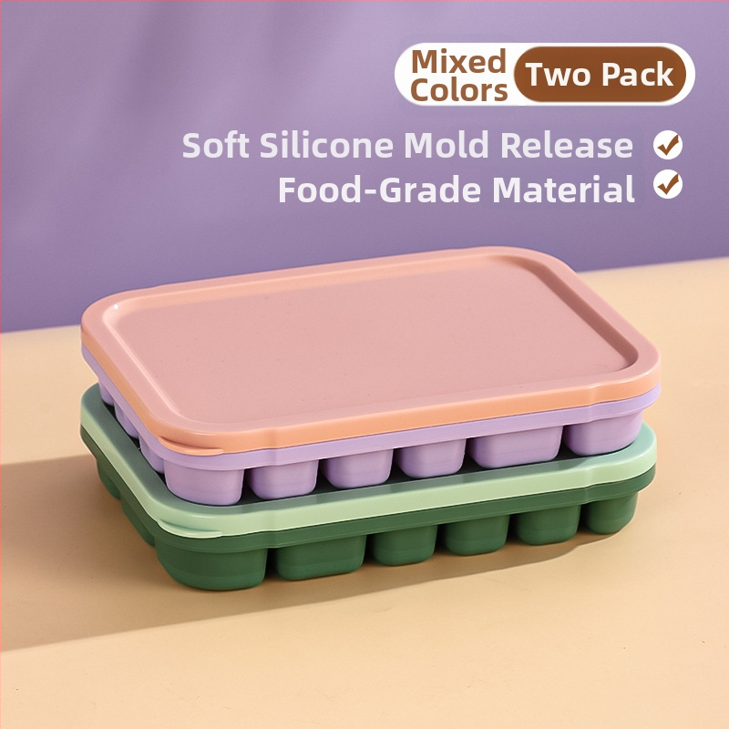 Silikónová Ice Grid miska pre detskú výživu – ľahké uvoľnenie z formy, porciované skladovanie