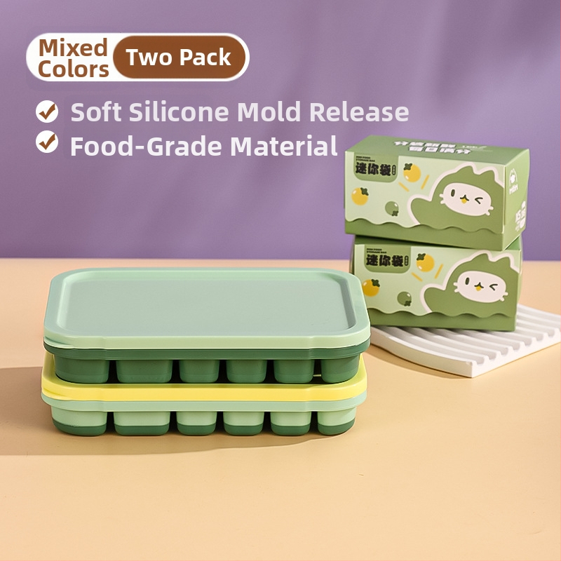 Silikónová Ice Grid miska pre detskú výživu – ľahké uvoľnenie z formy, porciované skladovanie