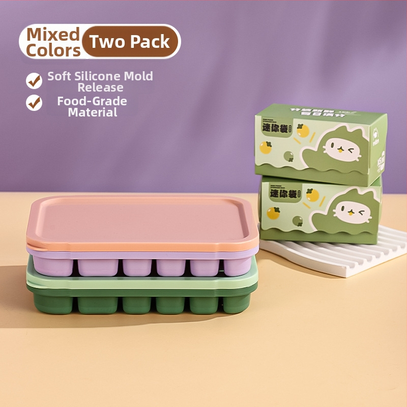 Silikónová Ice Grid miska pre detskú výživu – ľahké uvoľnenie z formy, porciované skladovanie