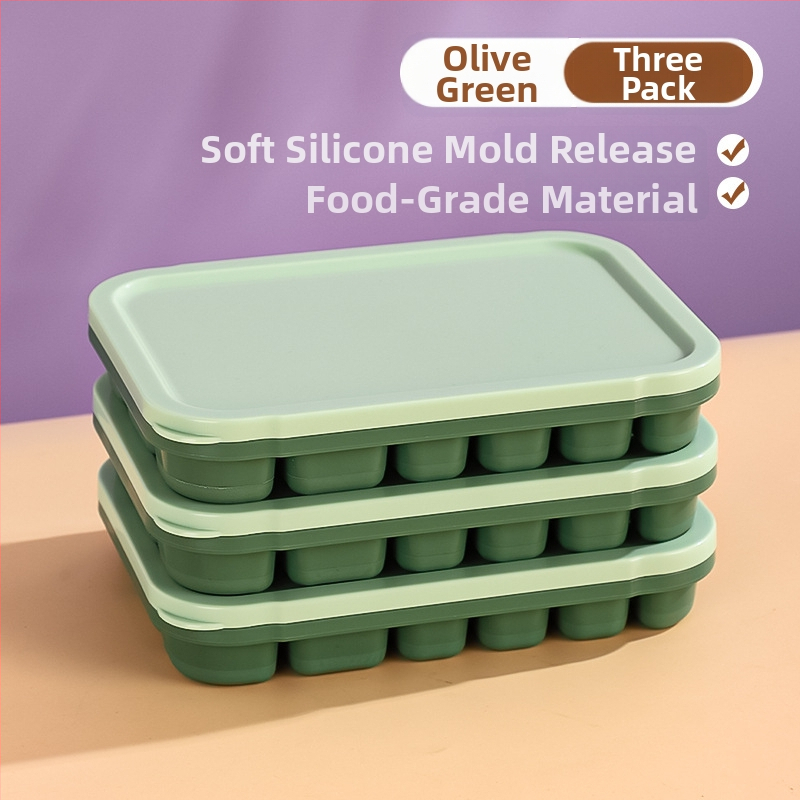 Silikónová Ice Grid miska pre detskú výživu – ľahké uvoľnenie z formy, porciované skladovanie