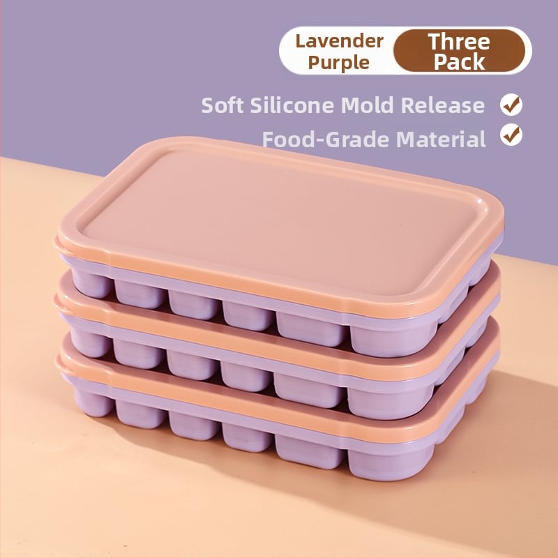 Silikónová Ice Grid miska pre detskú výživu – ľahké uvoľnenie z formy, porciované skladovanie