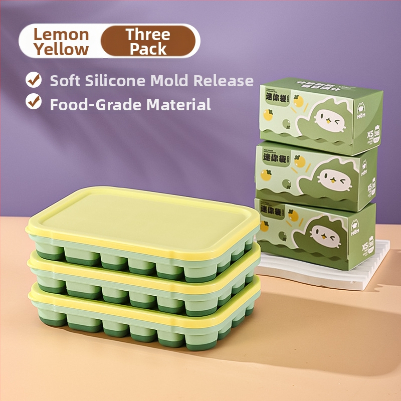 Silikónová Ice Grid miska pre detskú výživu – ľahké uvoľnenie z formy, porciované skladovanie