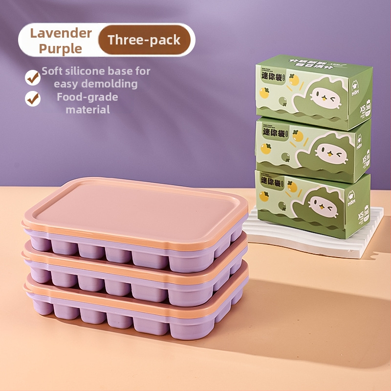 Silikónová Ice Grid miska pre detskú výživu – ľahké uvoľnenie z formy, porciované skladovanie