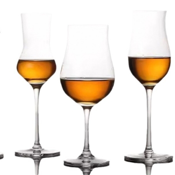 Pahar de vin din cristal, design în stil lalele, capacitate 101–200 ml, stil modern simplu, imprimare logo disponibilă, ambalat într-o cutie din carton